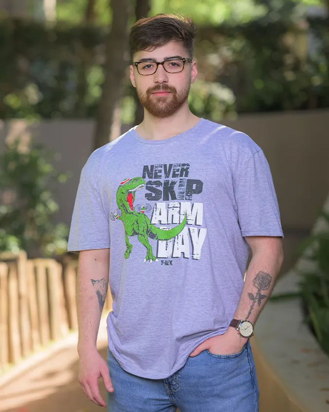 T-Rex Cafe | Never Skip Arm Day | Adult Tee