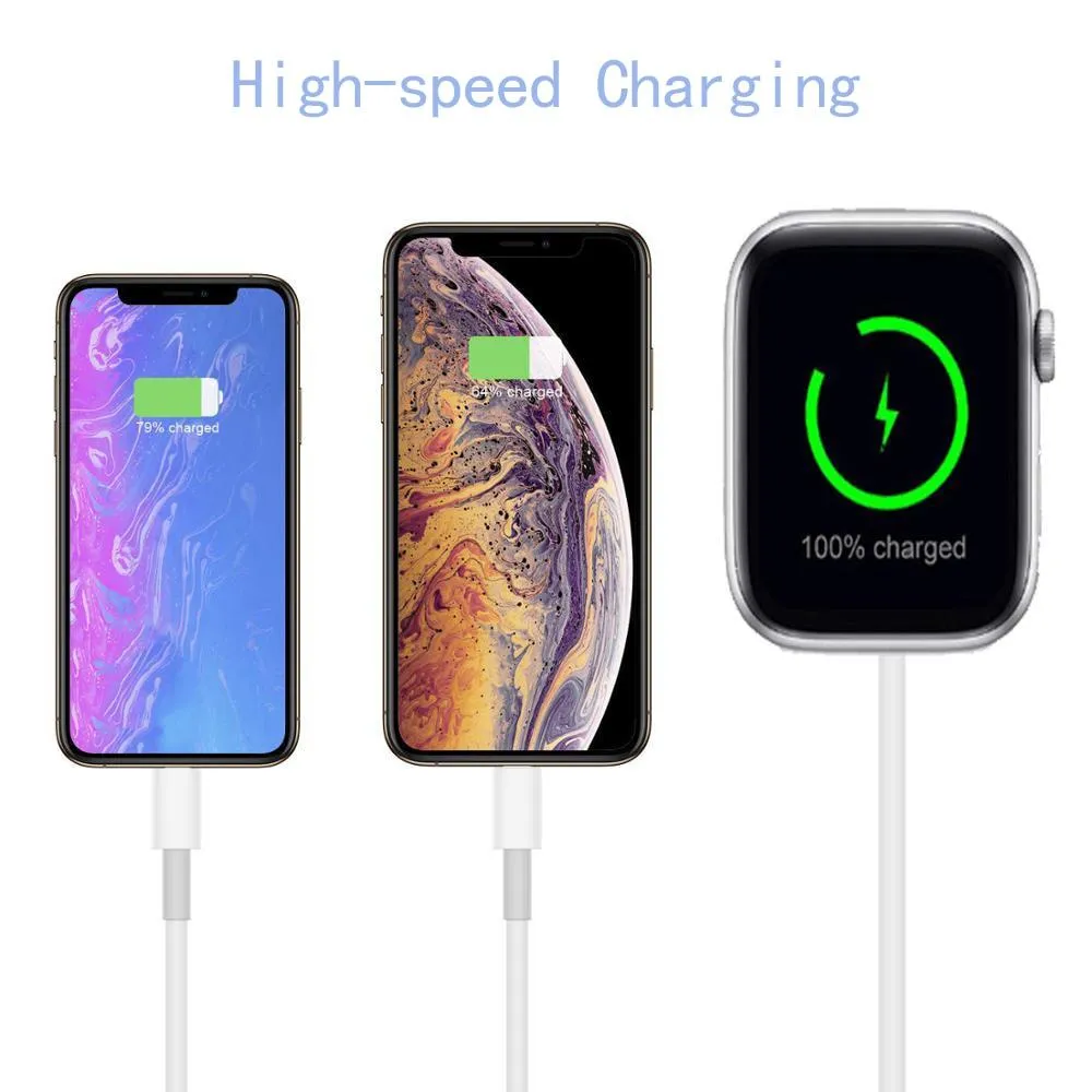 Wireless Charger 3 in 1 Series 6 5 USB Charging Cable QI Dock Station